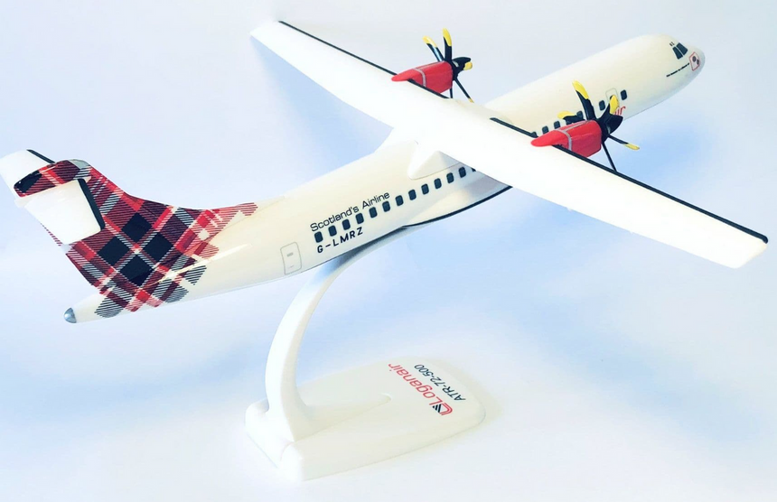 Loganair Snap-fit ATR-72 1/100 Aircraft Scale Model