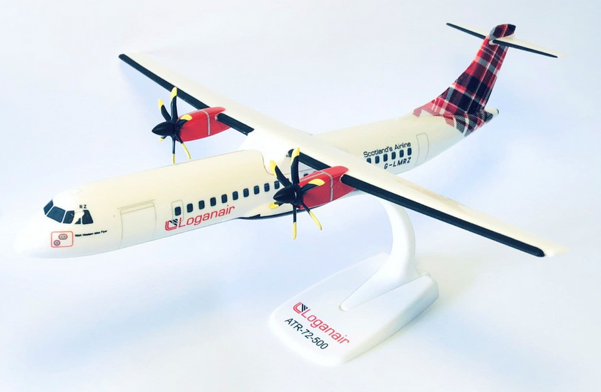 Loganair Snap-fit ATR-72 1/100 Aircraft Scale Model