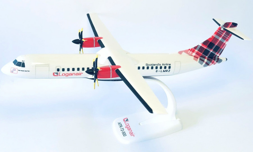 Loganair Snap-fit ATR-72 1/100 Aircraft Scale Model