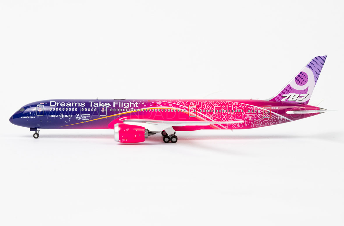 NG Models Boeing Company Boeing 787-9 Dreamliner N1015B "Dreams Take Flight" Livery 1/400 Scale