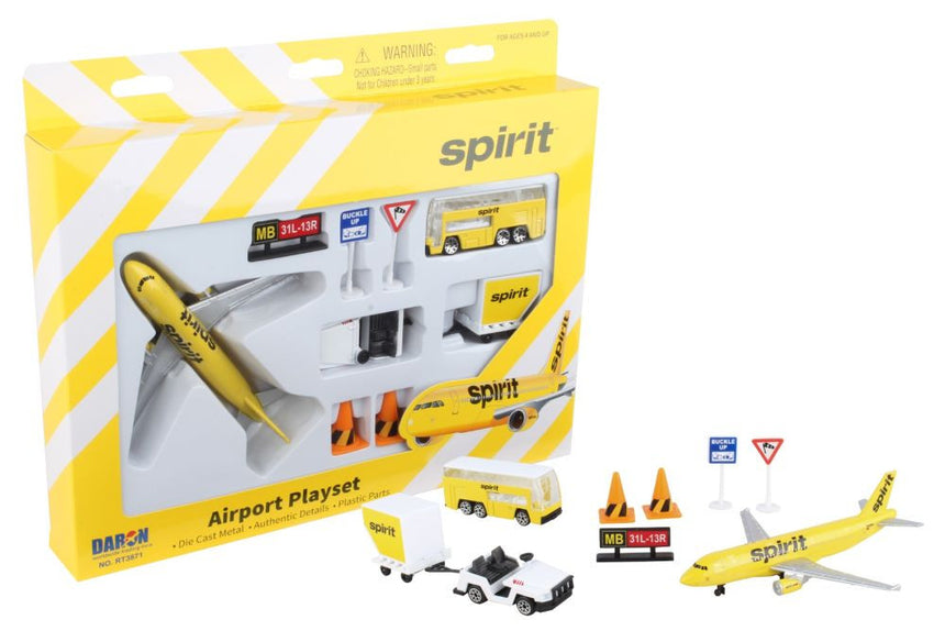 Spirit Airlines Model Airport Play Set Toy