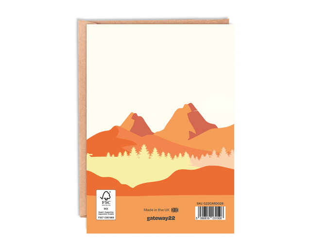Time to Travel Blank Card With Envelope