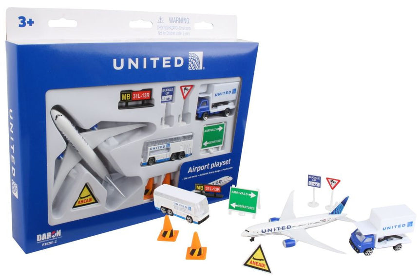 United Airlines Airport Play Set Toy