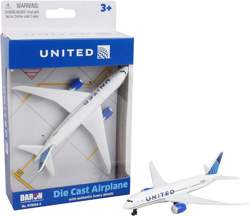 United Airlines Boeing 787 Airplane Model Toy