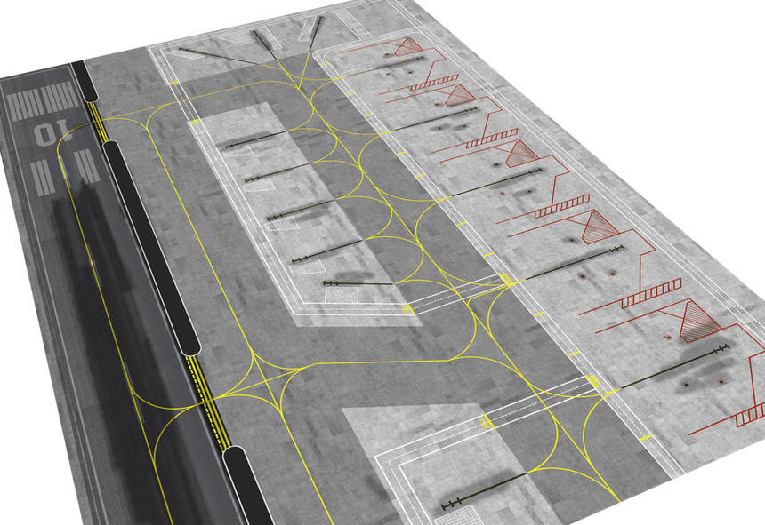 AMS 1/400 & 1/500 Scale Paper Airport Mat