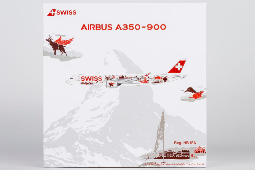 NG Models Swiss "Wanderlust" Airbus A350-900 HB-IFA (ULTIMATE) 1/400 Aircraft Scale Model