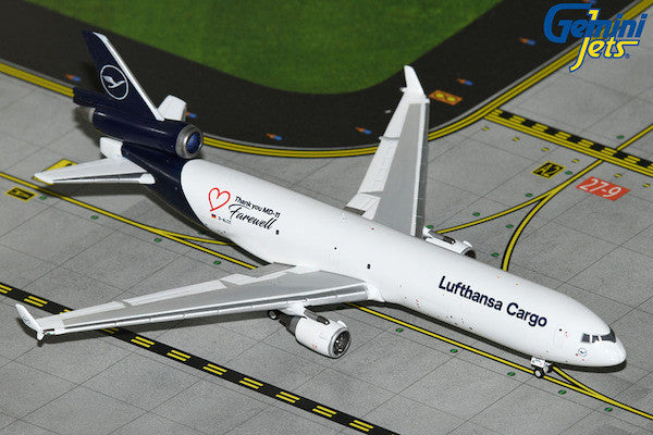 GeminiJets Lufthansa Cargo MD-11F "Farewell MD-11" 1/400 Aircraft Scale Model