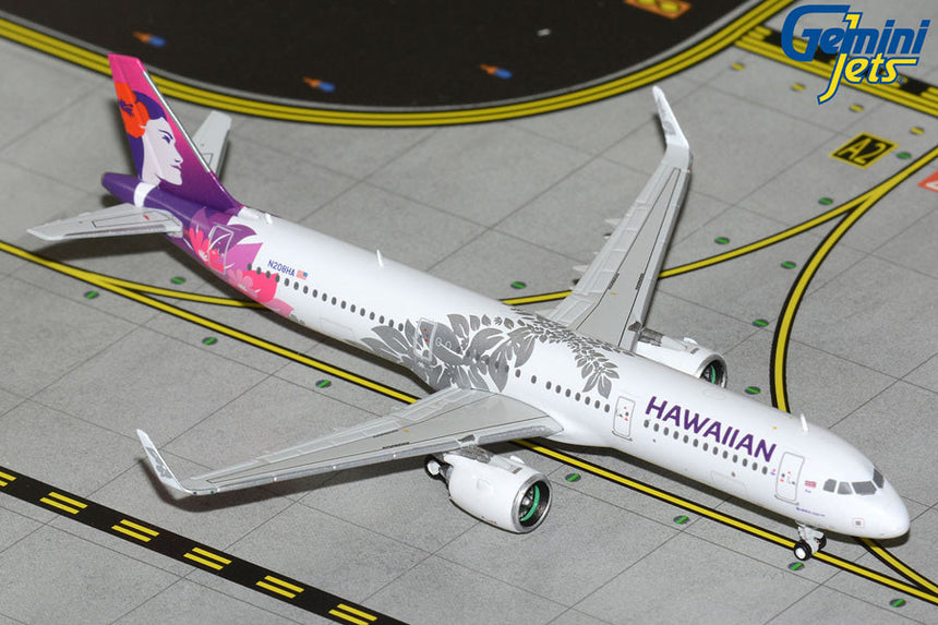 GeminiJets Hawaiian Airlines Airbus A321NEO Reg: N208HA 1/400 GJHAL2302