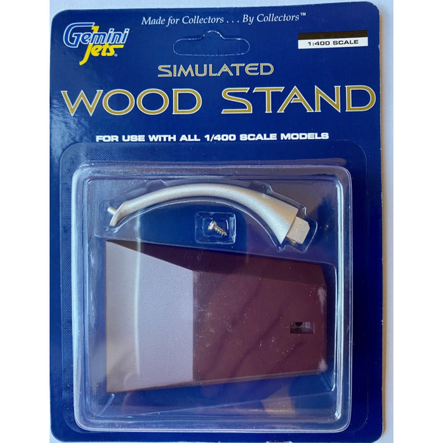Gemini Jets Simulated Wood Stand 1/400 Aircraft Scale Model