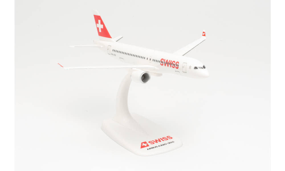 Herpa Swiss International Air Lines Airbus A220-300 – HB-JCQ 1/200 613323