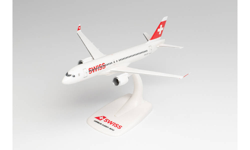 Herpa Swiss International Air Lines Airbus A220-300 – HB-JCQ 1/200 613323
