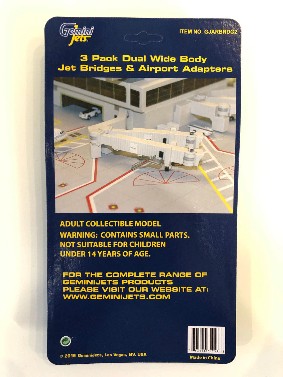 Gemini Jets Air Bridge Set 2 (3 Double Wide Body) 1/400 Scale