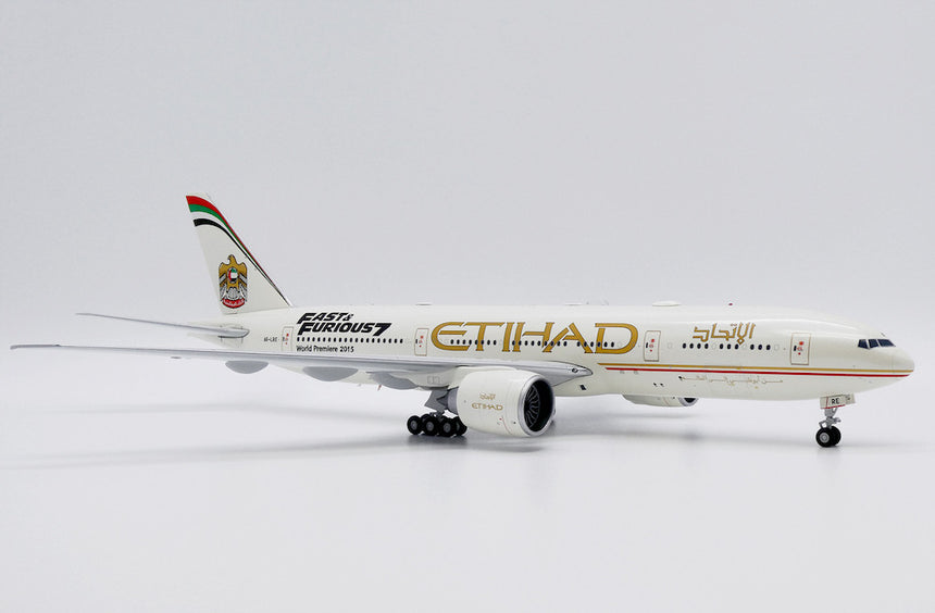 JC Wings Etihad Airways Boeing 777-200LR (A6-LRE) "Fast & Furious 7" 1/200 Aircraft Scale Model
