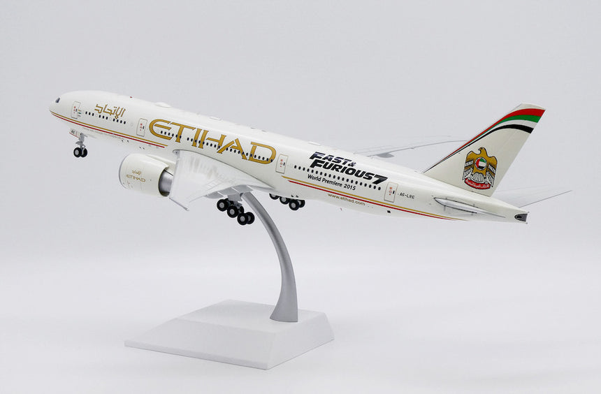 JC Wings Etihad Airways Boeing 777-200LR (A6-LRE) "Fast & Furious 7" 1/200 Aircraft Scale Model