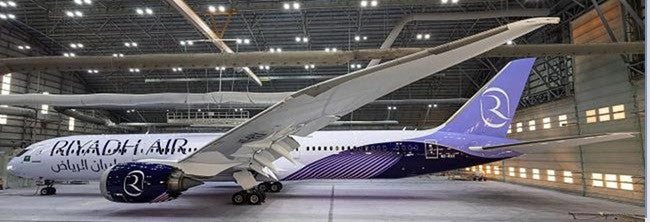 JC Wings Riyadh Air Boeing 787-9 Dreamliner (HZ-RXX) 1/400 Aircraft Scale Model