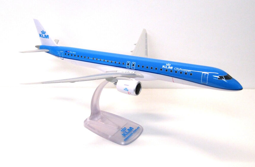 PPC Models KLM Cityhopper Embraer E195-E2 PH-NXS 1/100 Aircraft Scale Model