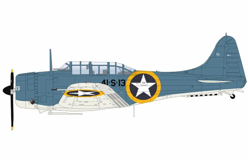 Hobby Master SBD-3 Dauntless "Operation Torch" BuNo. 06624, 41-S-13, VS-41, USS Ranger, Nov 1942 1/32 Aircraft Scale Model