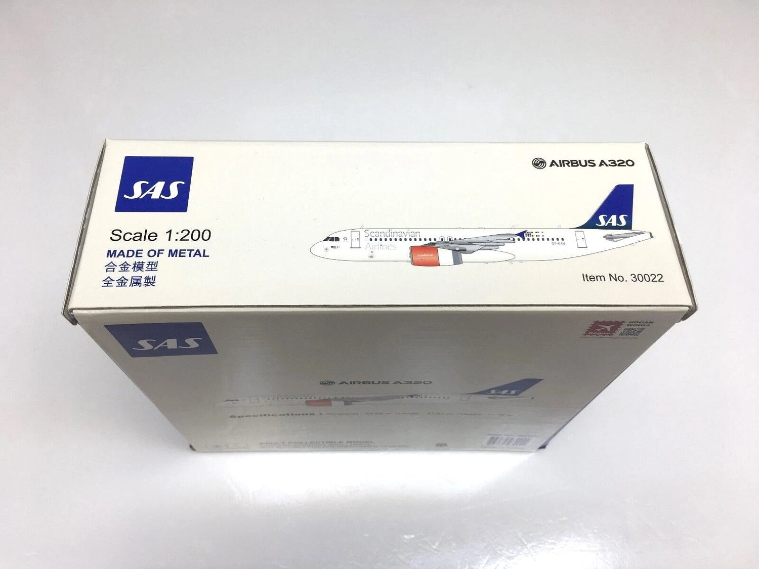 Hogan SAS Scandinavian Airlines Airbus A320 Diecast OY-KAN 1/200 Scale
