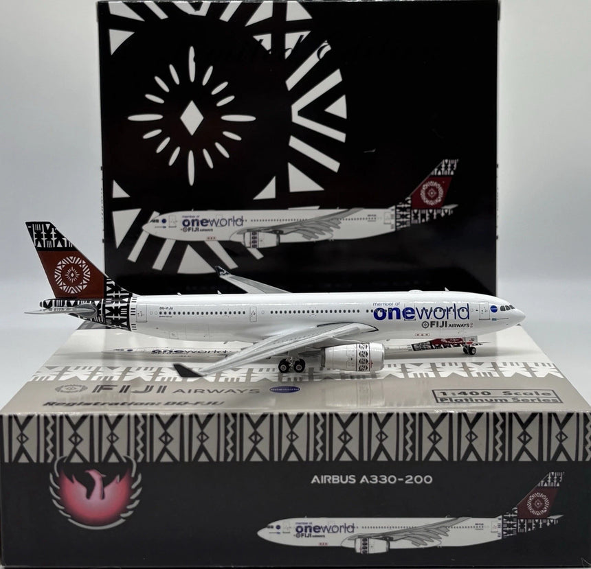 Phoenix Fiji Airways Oneworld Airbus A330-200 DQ-FJU 1/400 Aircraft Scale Model