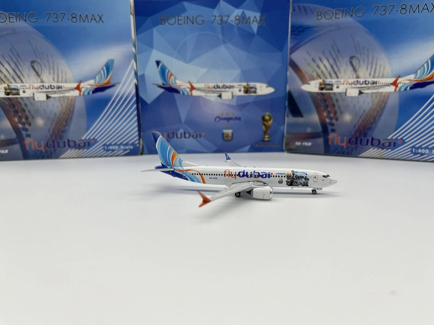 Phoenix FlyDubai Boeing 737-800Max A6-FKB 1/400 Aircraft Scale Model