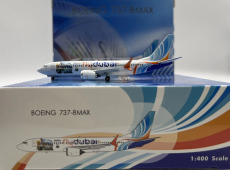 Phoenix FlyDubai Boeing 737-800Max A6-FKB 1/400 Aircraft Scale Model