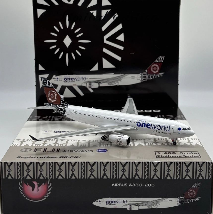 Phoenix Fiji Airways Oneworld Airbus A330-200 DQ-FJU 1/400 Aircraft Scale Model