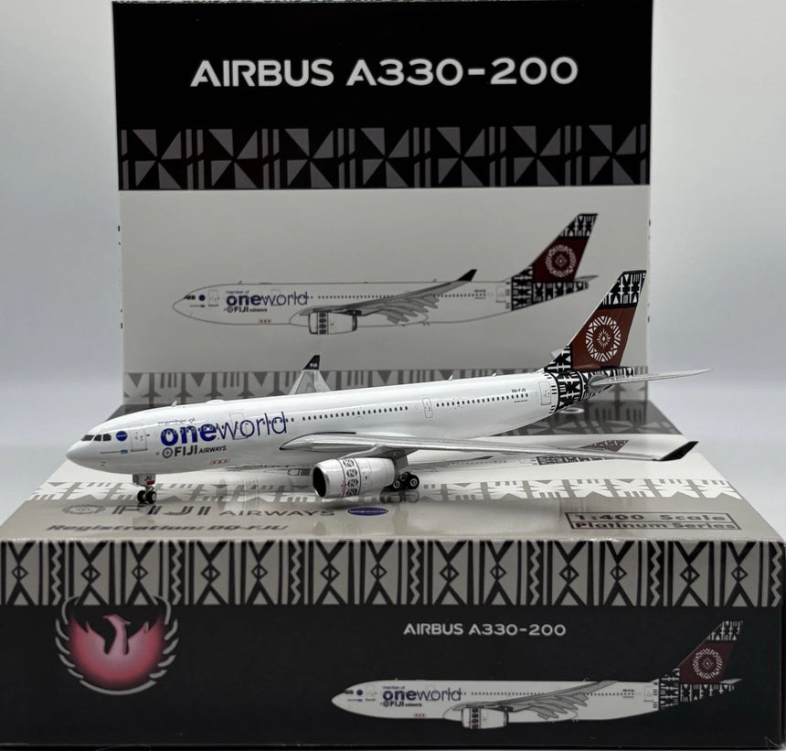 Phoenix Fiji Airways Oneworld Airbus A330-200 DQ-FJU 1/400 Aircraft Scale Model