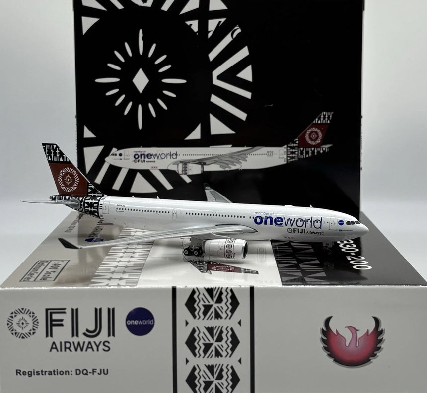 Phoenix Fiji Airways Oneworld Airbus A330-200 DQ-FJU 1/400 Aircraft Scale Model