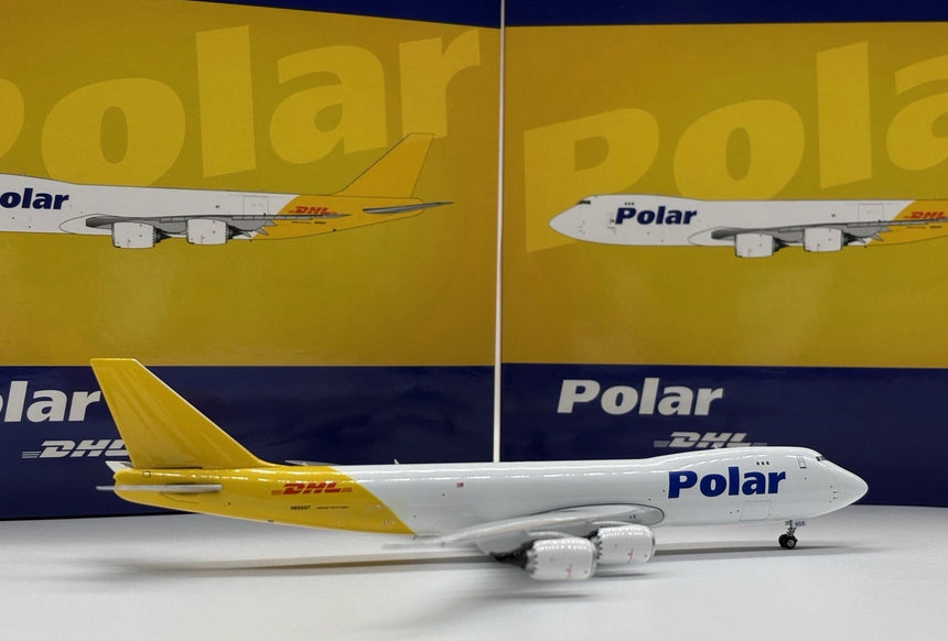 Phoenix DHL Polar Boeing 747-87UF N855GT 1/400 Aircraft Scale Model