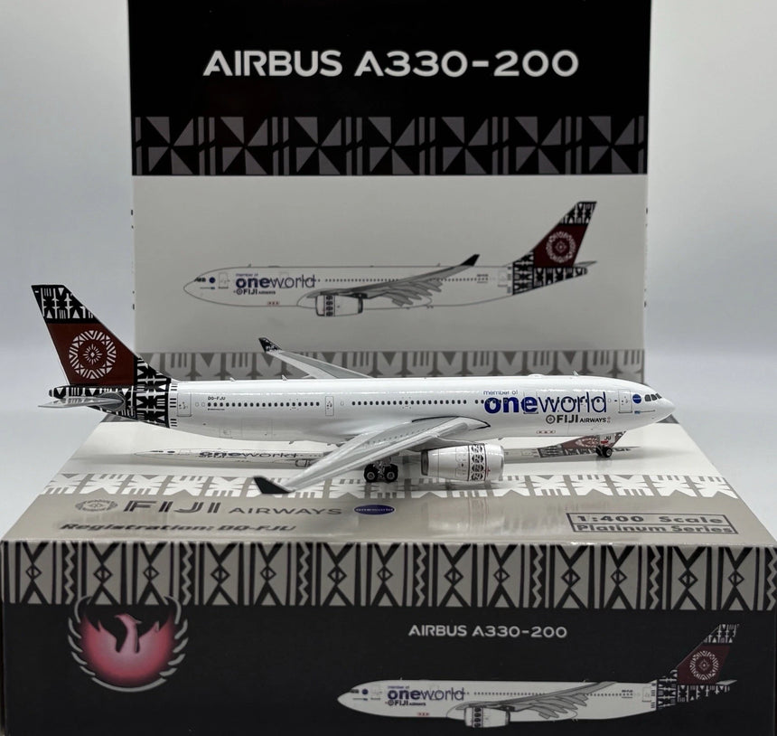 Phoenix Fiji Airways Oneworld Airbus A330-200 DQ-FJU 1/400 Aircraft Scale Model
