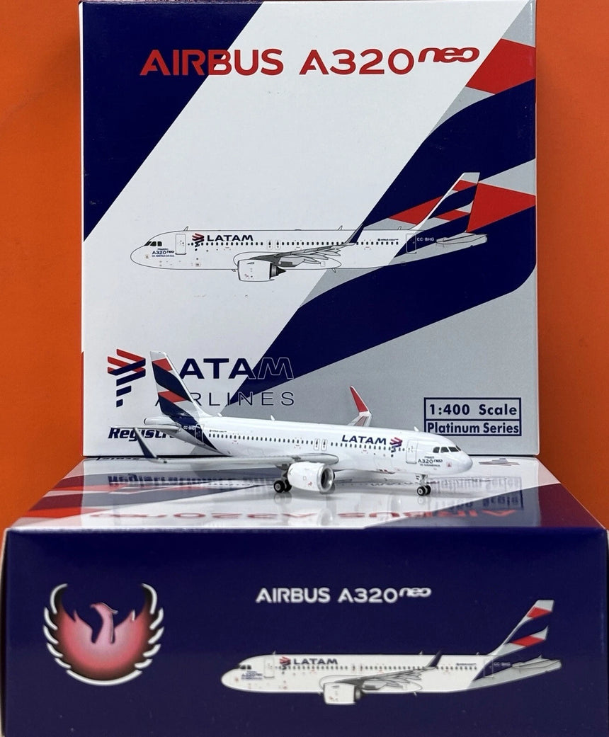 Phoenix Latam Airbus A320Neo CC-BHG 1/400 Aircraft Scale Model