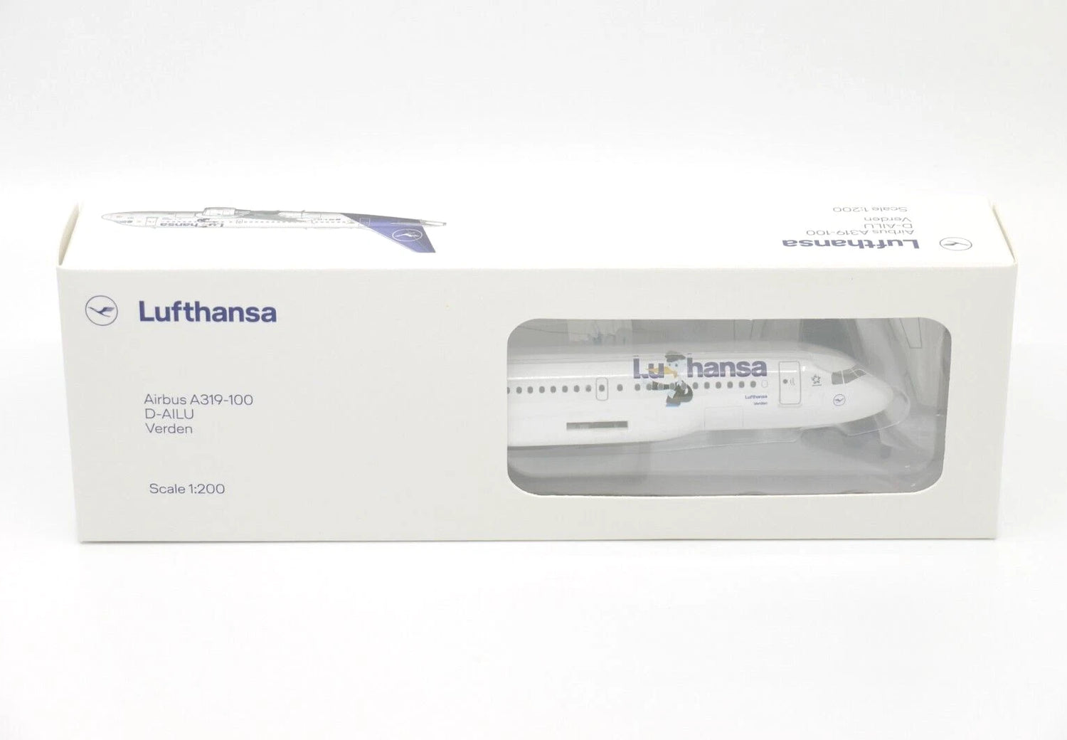Hogan Lufthansa "Lu" Airbus A319 new livery D-AILU 1/200 Aircraft Scale Model