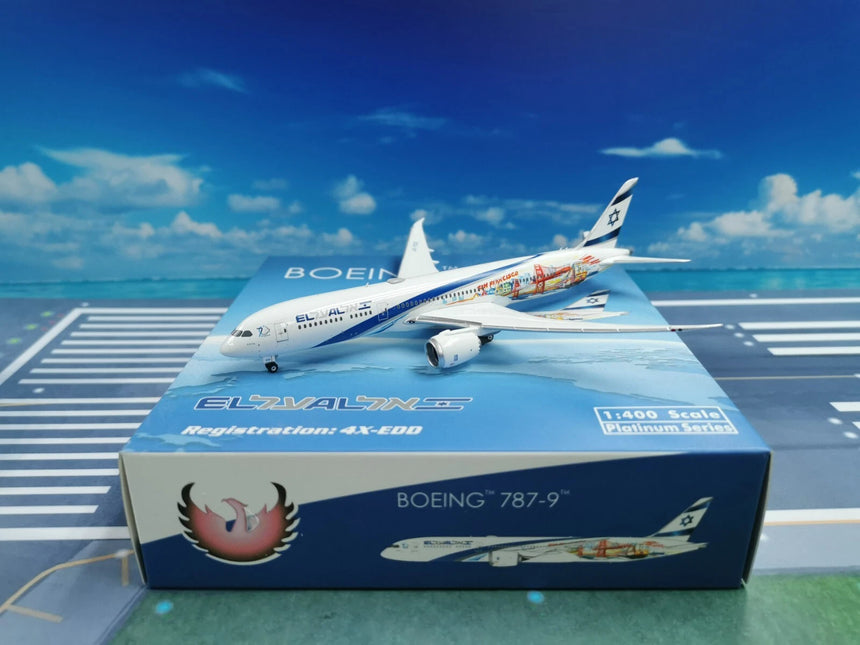 Phoenix EI AI Israel Boeing 787-9 'Las Vegas-San Francisco' 4X-EDD 1/400 Aircraft Scale Model
