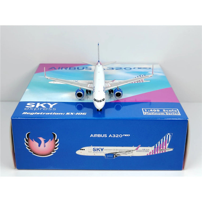 Phoenix Sky Express Airbus A320Neo SX-IOG 1/400 Aircraft Scale Model