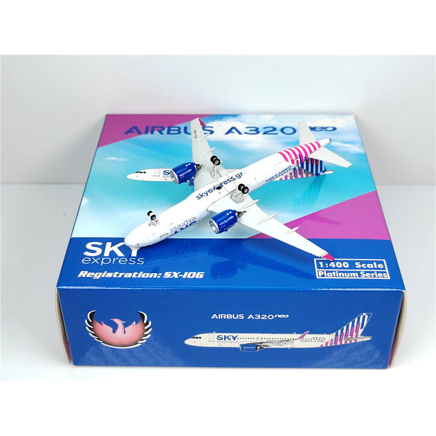 Phoenix Sky Express Airbus A320Neo SX-IOG 1/400 Aircraft Scale Model