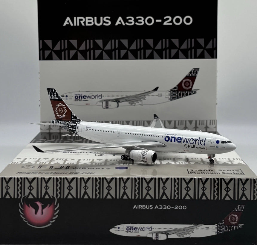 Phoenix Fiji Airways Oneworld Airbus A330-200 DQ-FJU 1/400 Aircraft Scale Model