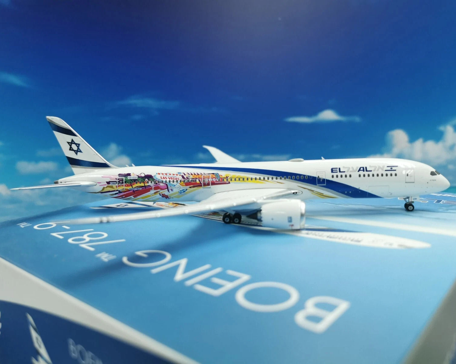 Phoenix EI AI Israel Boeing 787-9 'Las Vegas-San Francisco' 4X-EDD 1/400 Aircraft Scale Model
