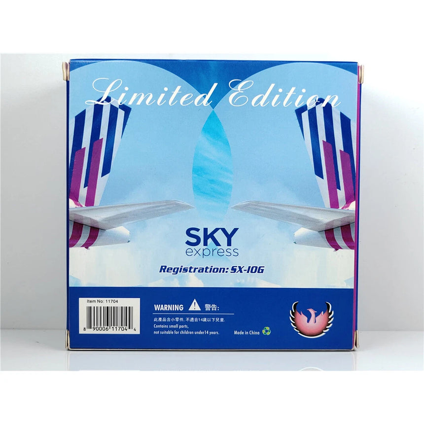 Phoenix Sky Express Airbus A320Neo SX-IOG 1/400 Aircraft Scale Model