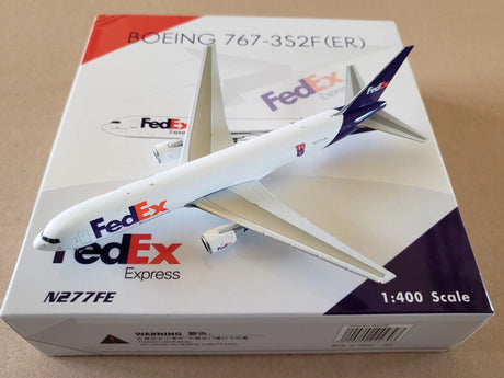 Phoenix FedEx Boeing 767-3S2F (ER) '100th Boeing 767 FedEx' N277FE 1/400 Aircraft Scale Model