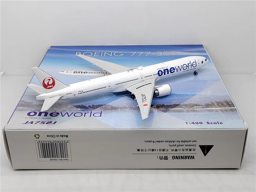 Phoenix Japan Airlines Boeing 777-300 'Oneworld' JA752J 1/400 Aircraft Scale Model