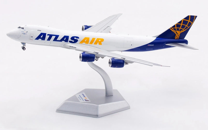 HX Models Atlas Air Boeing B747-8F N860GT Flaps-Down Version 1/400 Scale