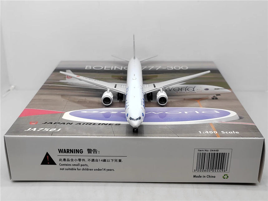 Phoenix Japan Airlines Boeing 777-300 'Oneworld' JA752J 1/400 Aircraft Scale Model