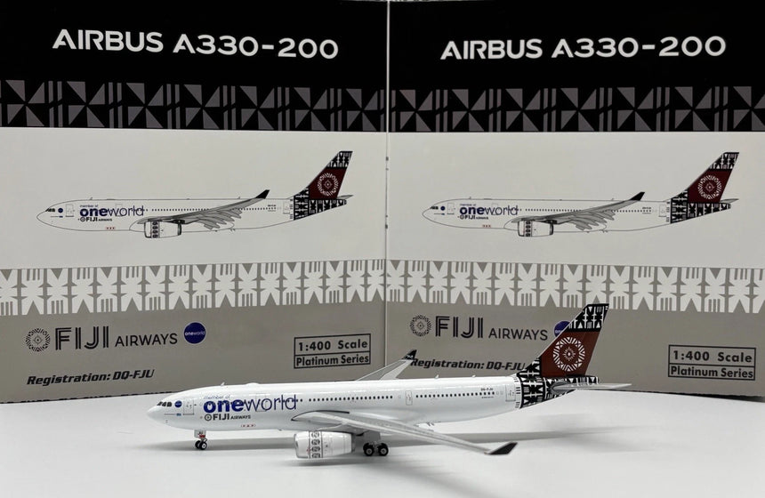 Phoenix Fiji Airways Oneworld Airbus A330-200 DQ-FJU 1/400 Aircraft Scale Model