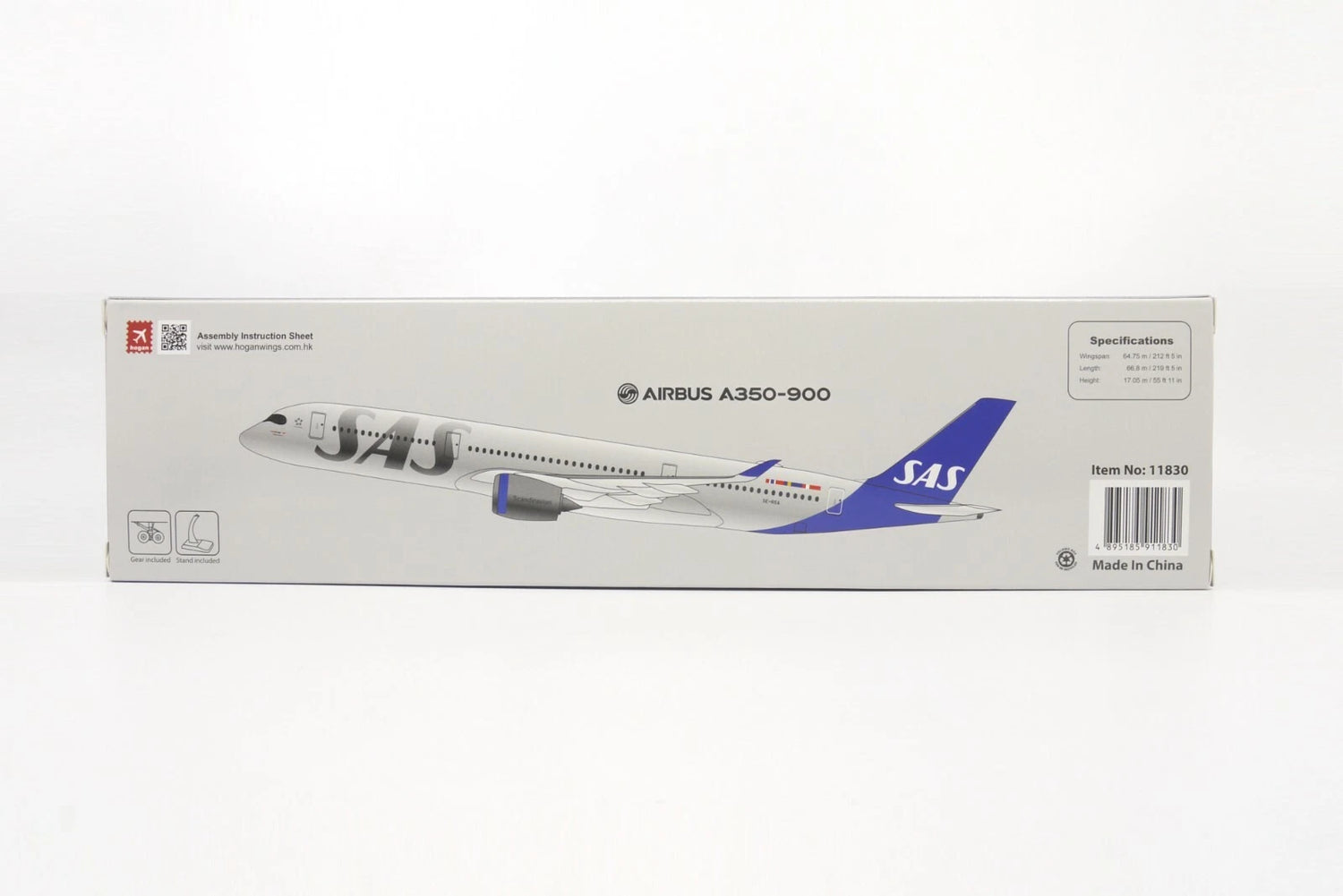 Hogan Wings SAS Scandinavian Airlines Airbus A350-900 1/200 Aircraft Scale Model