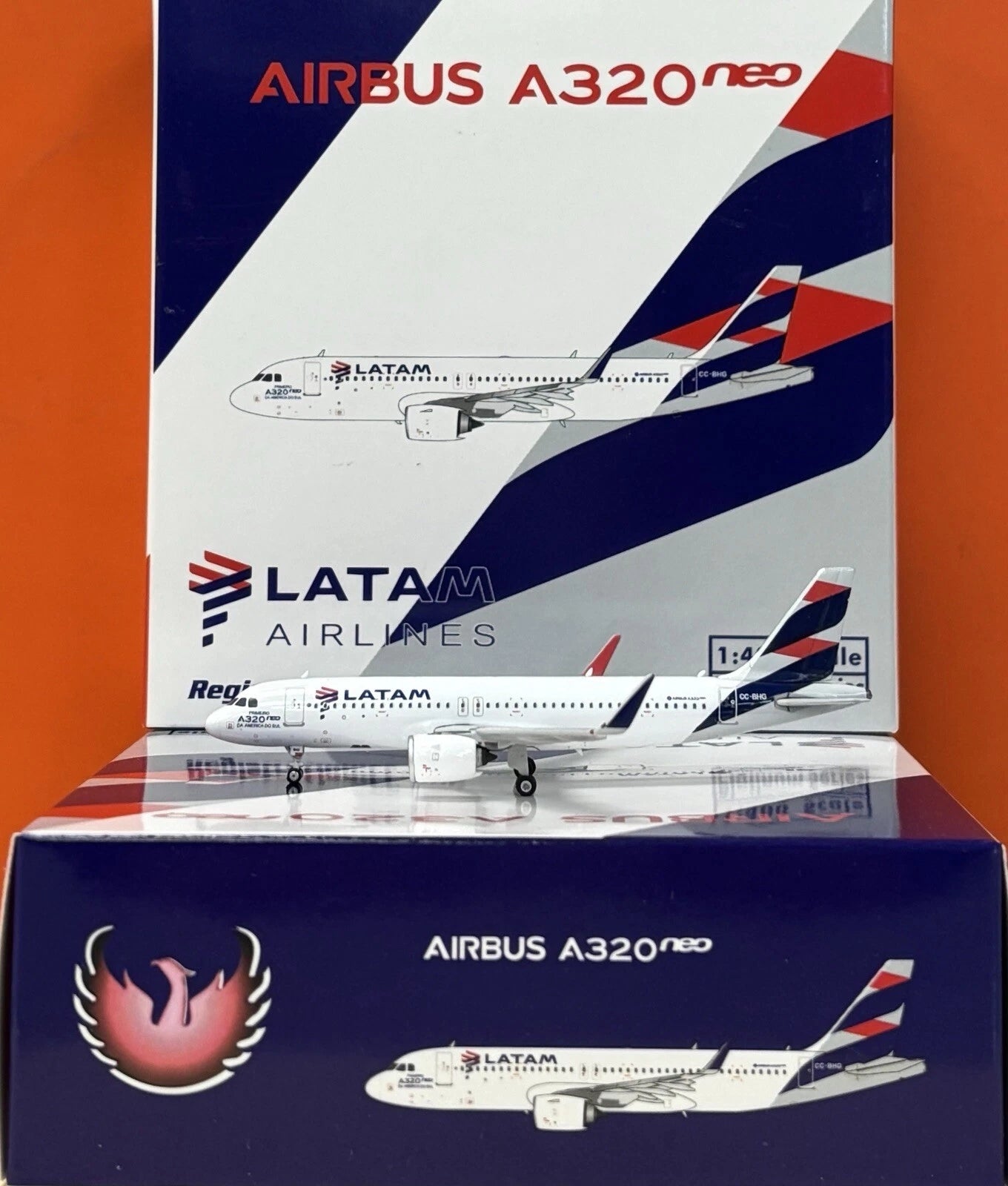 Phoenix Latam Airbus A320Neo CC-BHG 1/400 Aircraft Scale Model
