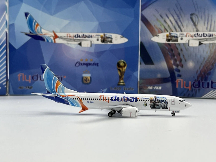 Phoenix FlyDubai Boeing 737-800Max A6-FKB 1/400 Aircraft Scale Model