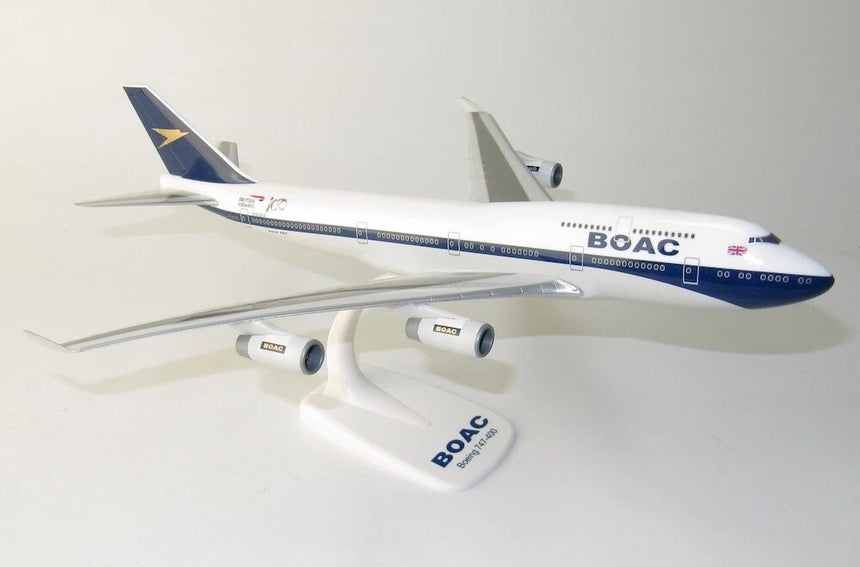 British Airways Boeing 747-400 BOAC Snap-Fit Model Plane 1/250 Aircraft Scale Model