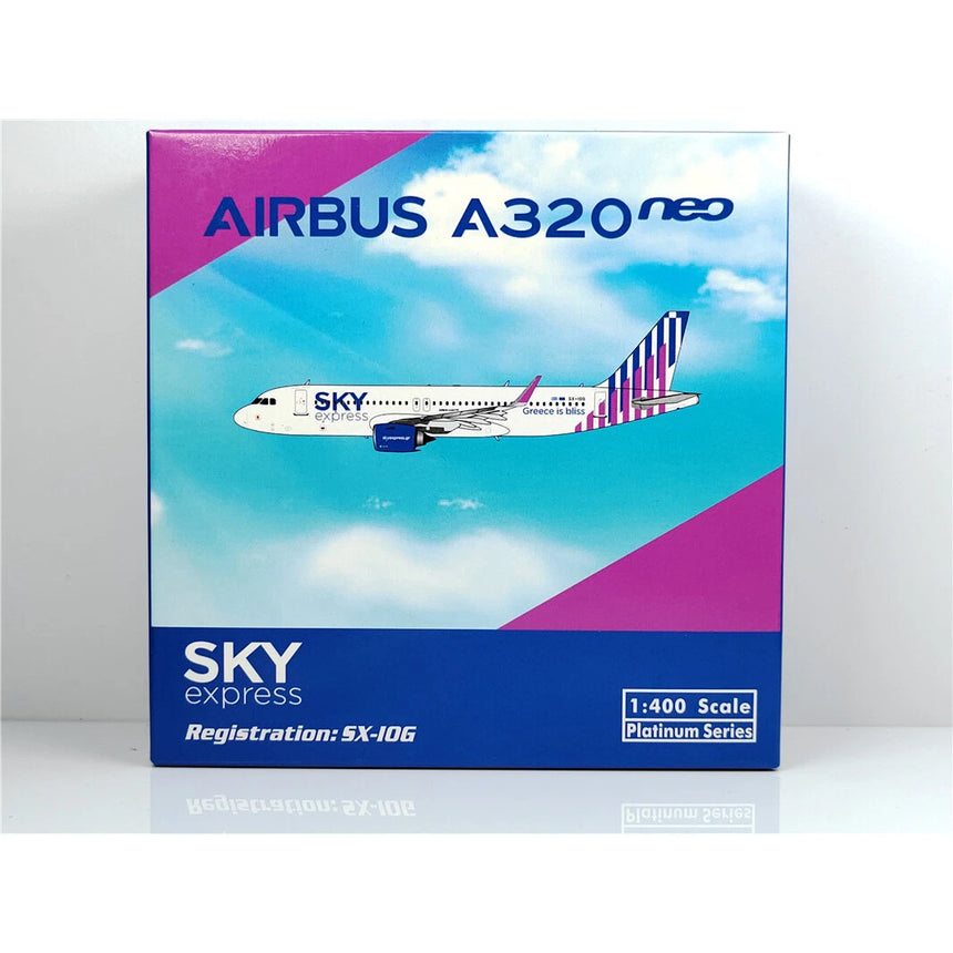 Phoenix Sky Express Airbus A320Neo SX-IOG 1/400 Aircraft Scale Model