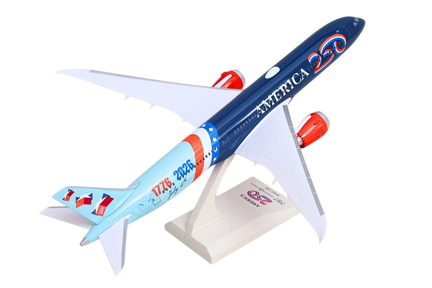 SkyMarks American 250Th Anniversary (Fantasy Livery) Boeing B787-9 1/200 Aircraft Scale Model