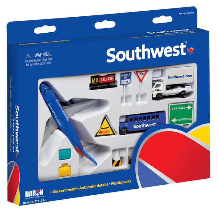 Southwest Airlines Model Airport Play Set Toy PP-RT8181
